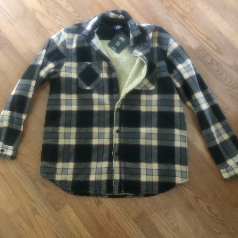 Fleece shirt jacket